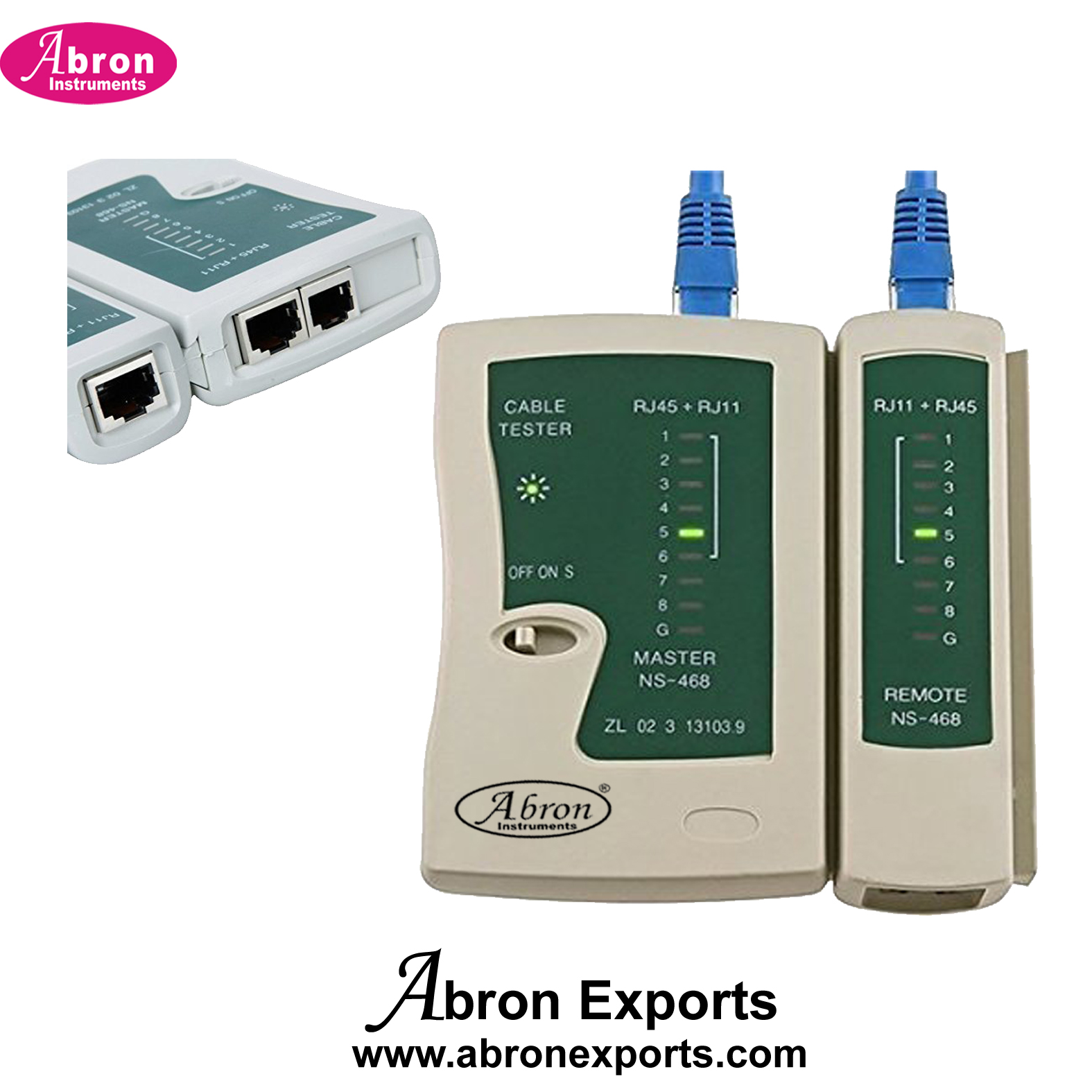 Electronic Component Spare Network Cable Tester for RJ11 Lan Wire Tester Abron AE-1224NCT 